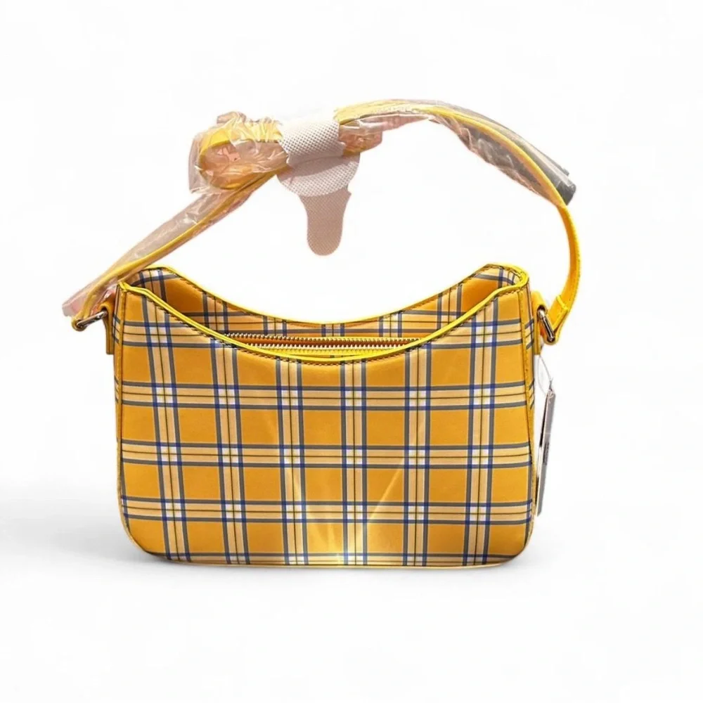 Clueless Yellow-Blue Plaid Women's Bag - Picture 2 of 2